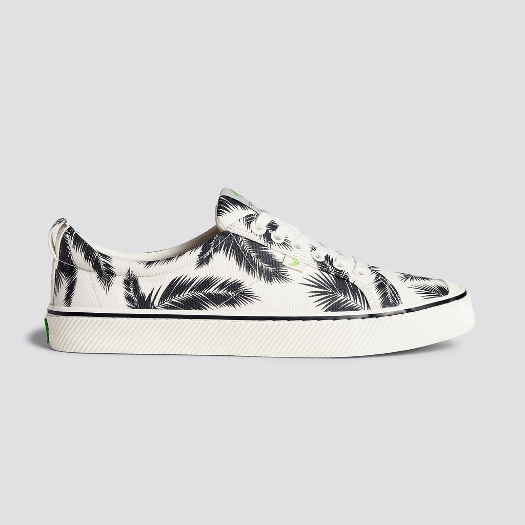 OCA LOW Cariuma Low Top Tela Vegan Off-White Palm Trees Homme | TQP-4062610